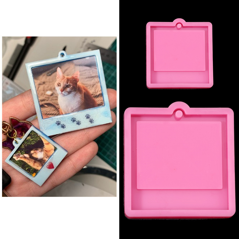 Soap Making Formula - フォトフレームエポキシ樹脂キーホルダー型猫犬タグペンダントシリコーン型 DIY 鋳造工芸品ジュエリーメイキングアクセサリー