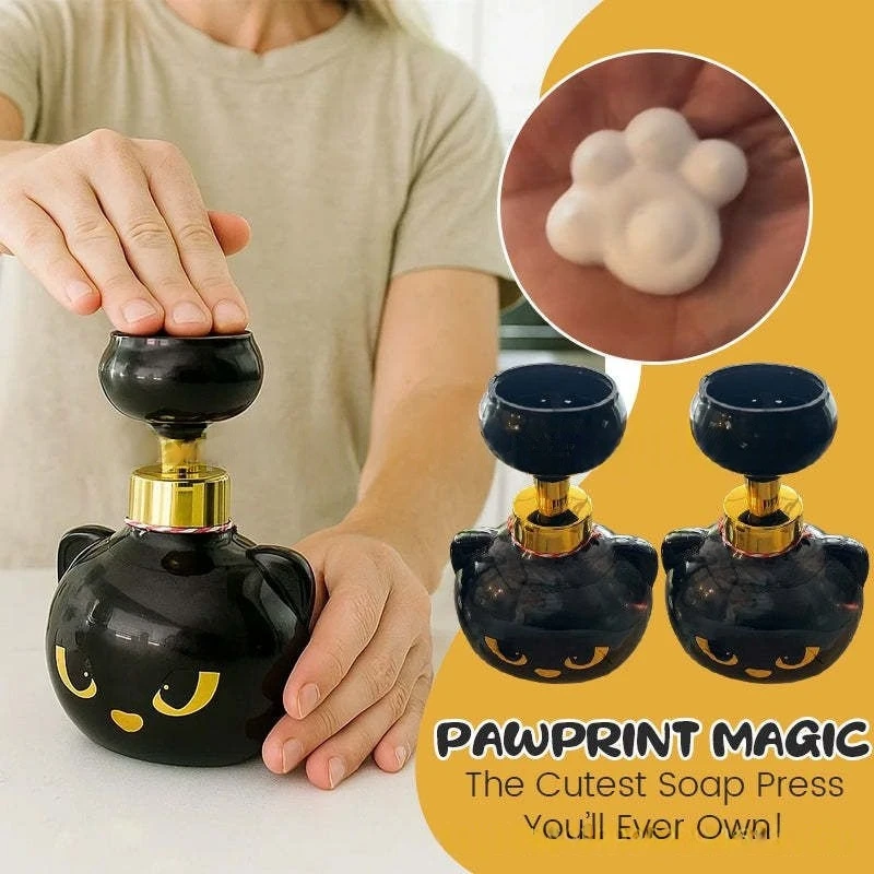Soap Making Foam - かわいい猫の足型フォームソープディスペンサー 面白い猫の足型フラワーシェイプフォームソープポンプボトル 猫好きへのギフト バスルーム キッチン用