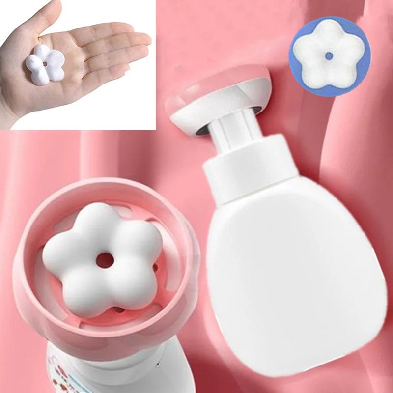 Soap Making Foam - 花柄石鹸ディスペンサー,子供用石鹸ディスペンサー,泡ボトル,手指消毒剤,旅行,浴室用品,300ml