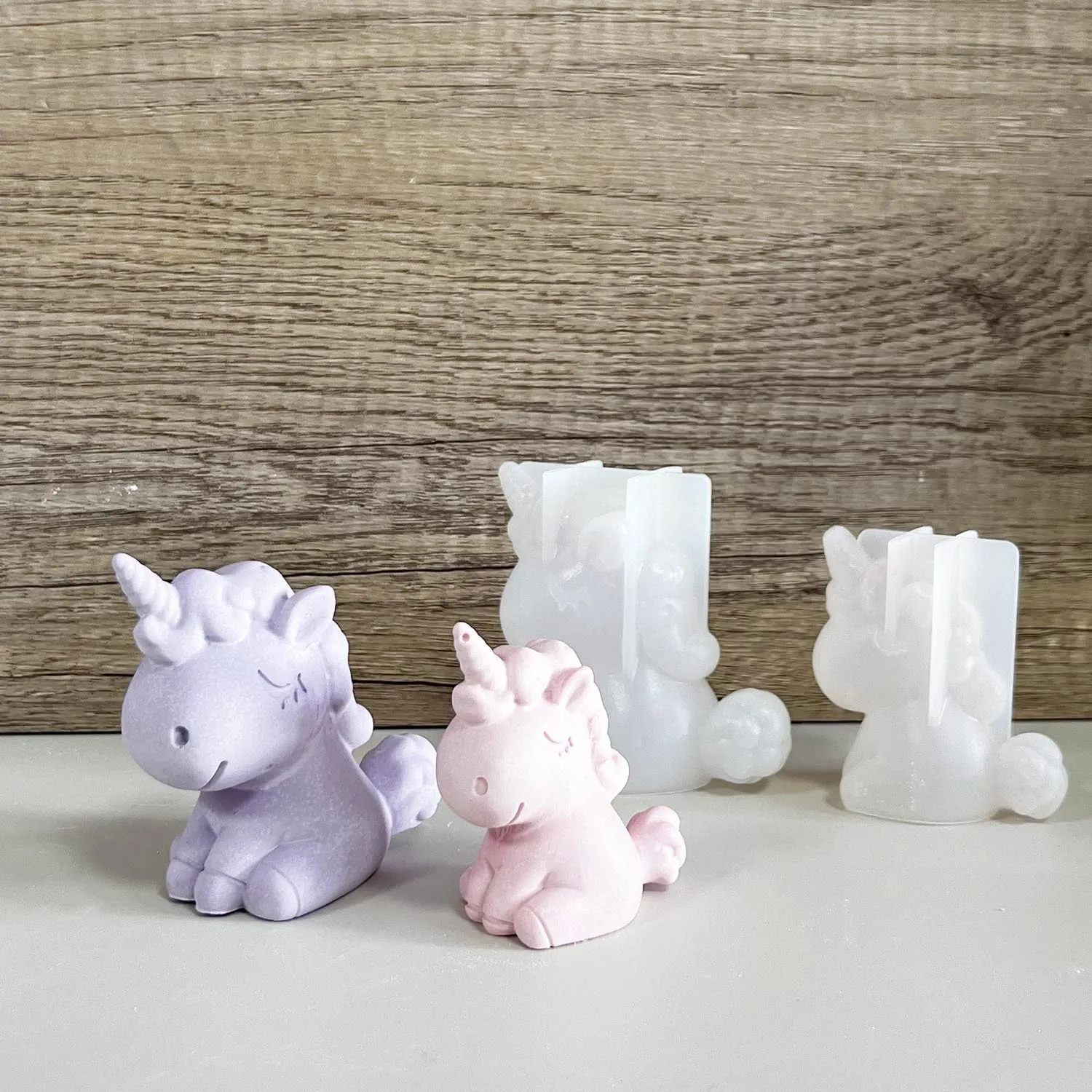 Soap Making Formula - 3D 幾何学的なシリコーンユニコーン猫鹿クマ型ソープキャンドルメイク粘土石膏樹脂クラフトモールドケーキ装飾ベーキングツール