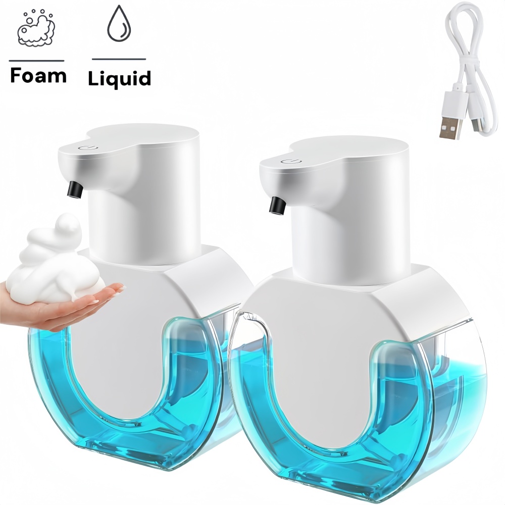 Soap Making Foam - 自動ソープディスペンサー 赤外線センサー 泡ハンドサニタイザー USB充電式 泡ハンドソープディスペンサー 浴室用