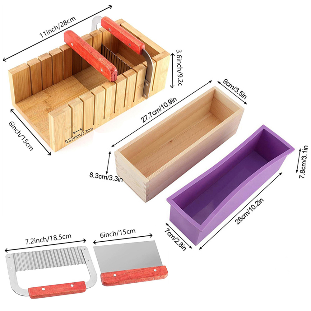 DIY 手作り石鹸作りキット 竹製カッティングボックスとシリ - Soap Making Formula のレビューと価格