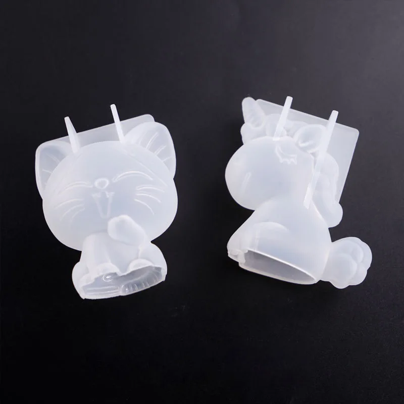 3D 幾何学的なシリコーンユニコーン猫鹿クマ型ソープキャンド - Soap Making Formula のレビューと価格