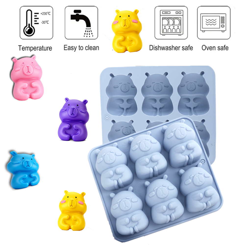 かわいいカピバラの形をしたシリコンケーキ型1個。チョコレート - Soap Making Formula のレビューと価格