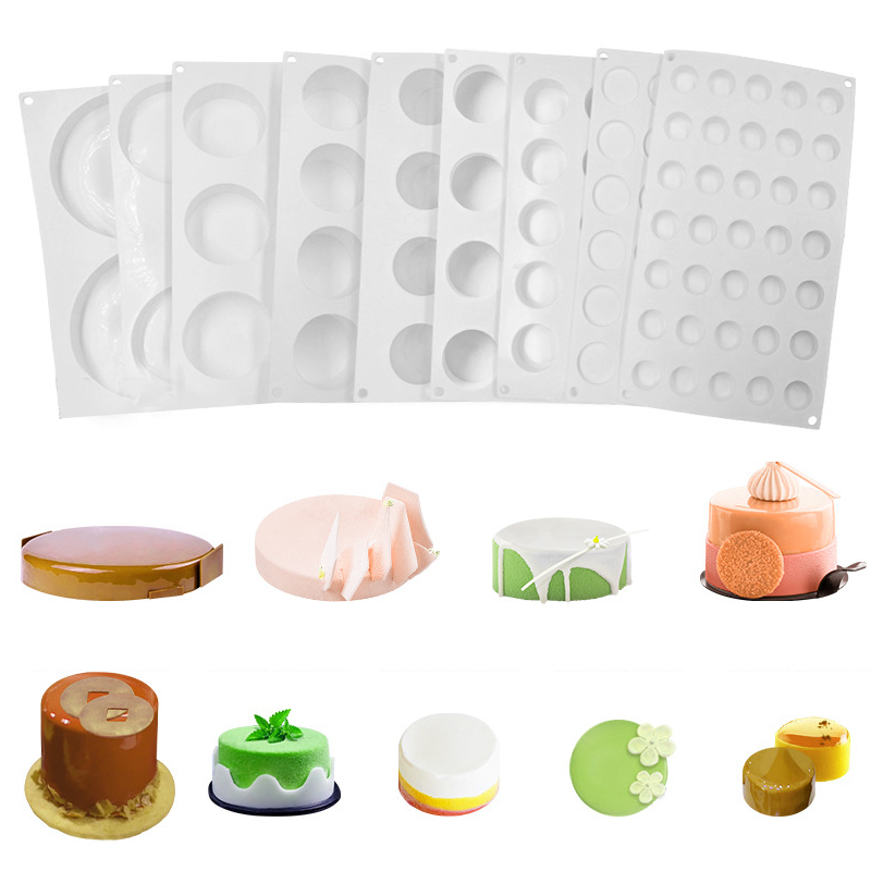 円筒形フレンチムースケーキ型シリコーンチョコレート型食品グレ - Soap Making Formula のレビューと価格