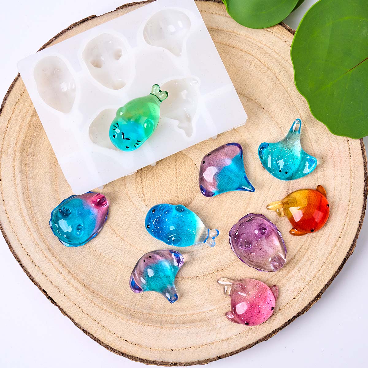 3Dヒーリング可愛いマンタ鯨シリコンモールドDIYキーホルダ - Soap Making Formula のレビューと価格